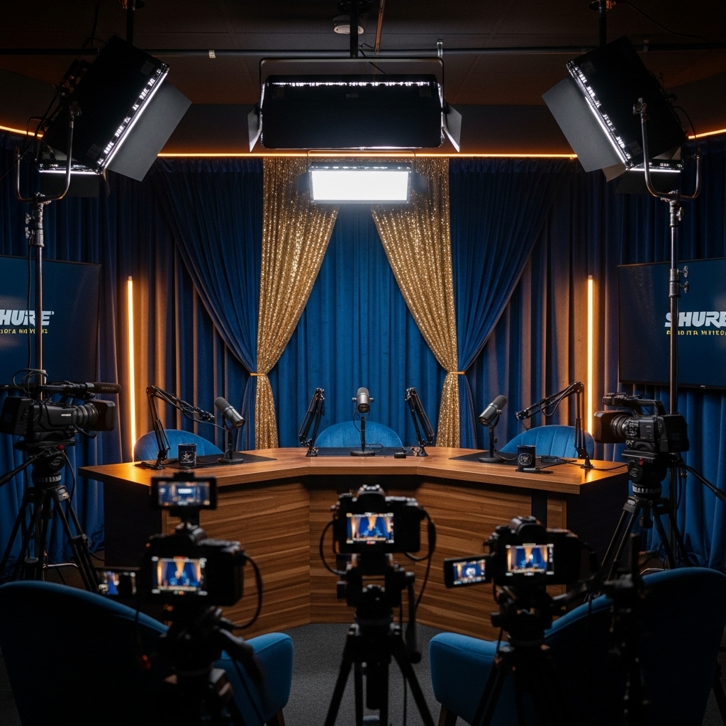 podcast studio setup